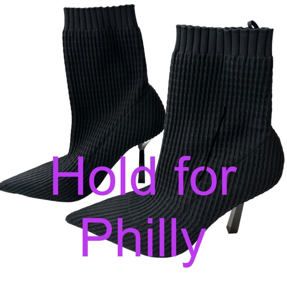 Zara Shoes - Zara Trafaluc Black Sock Booties, size 38, 4 in. heels Brand New, never worn